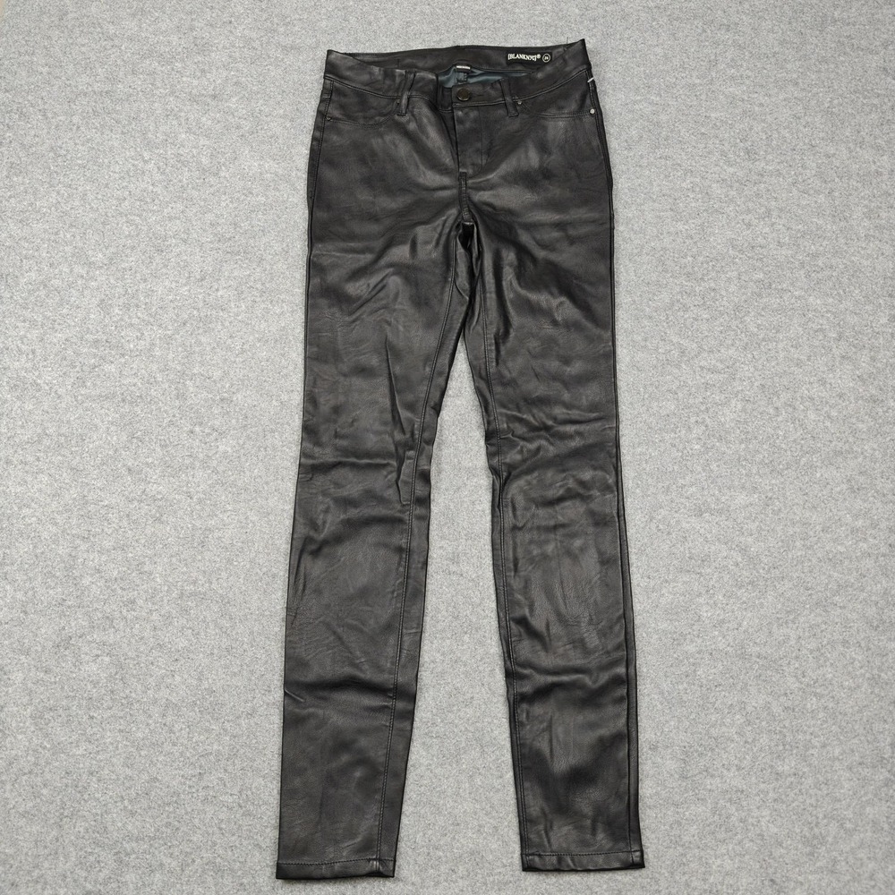 BLANKNYC Pants Womens 26 Black Faux Leather Slim Jegging Lined Casual Party